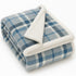Plaid Sherpa Fleece Blankets – Ultra Soft, Warm, and Reversible Checkered Throws for Couch & Bed