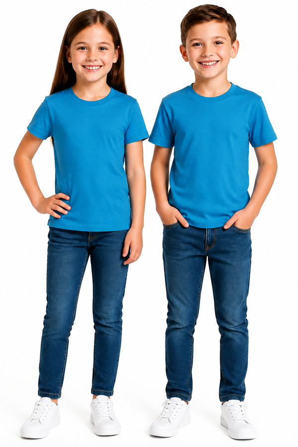 Kids Quick Dry Polyester Short Sleeve T-Shirt