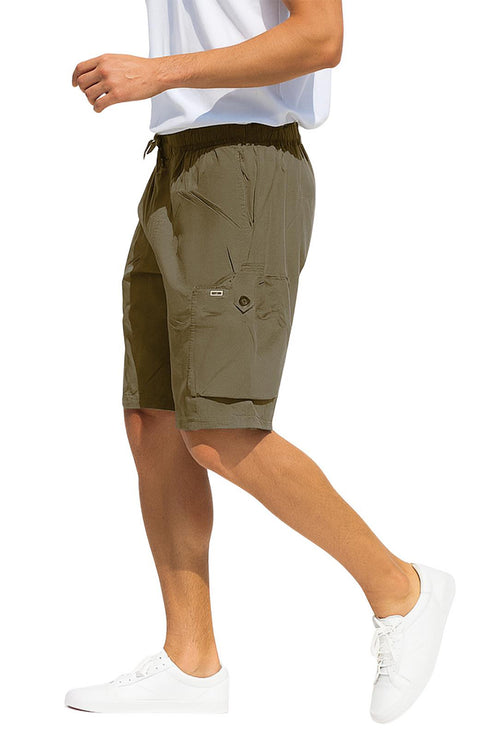 Men’s Cargo Shorts – Lightweight, Quick-Dry, Elastic Waist, Pockets