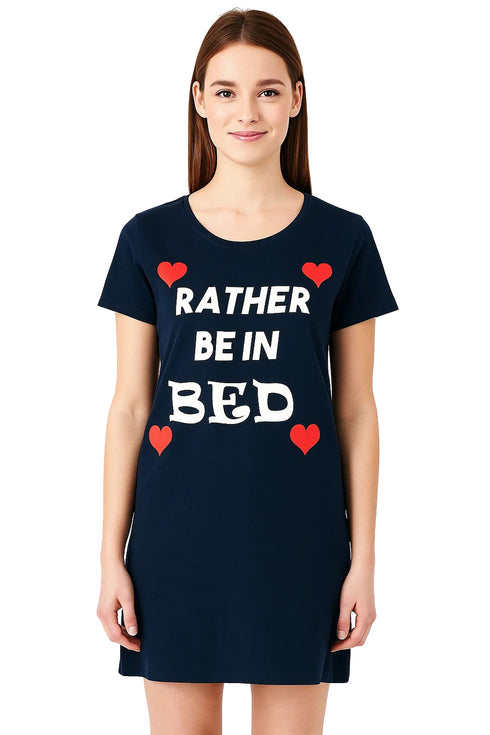 Women Short Sleeve Cotton Nighty