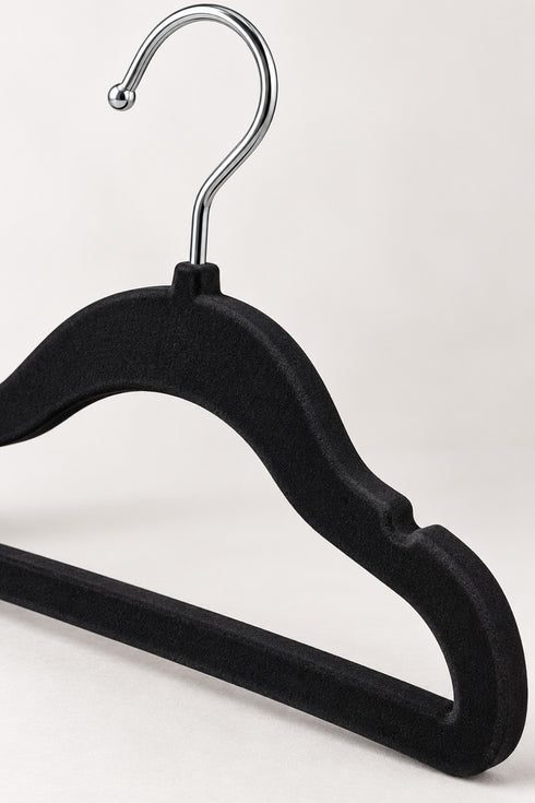 20 Pack Velvet Clothes Hangers with Non-Slip Bar and Shoulder Notches
