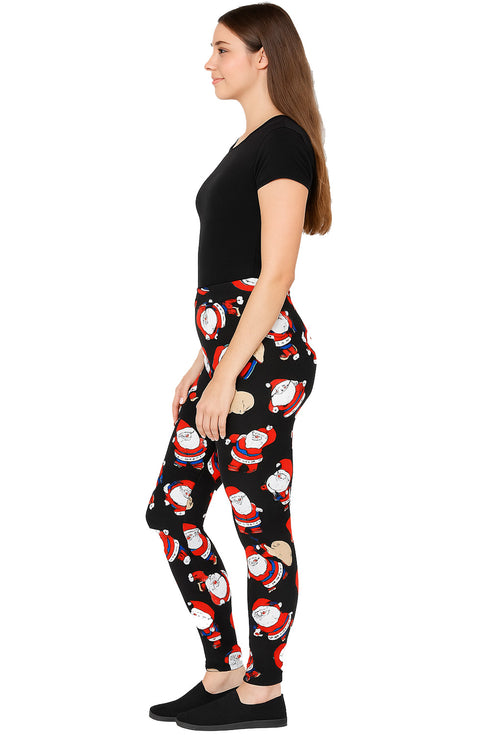 Womens Christmas Santa Print Pajama