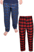 2 Pack Mens Woven Check Polycotton Pyjama