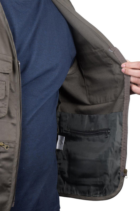 Mens Sleeveless Outdoor Work Gilet