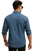 Mens Cotton Denim Long Sleeve Shirt