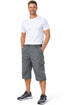 Men's Elasticated 7 Pockets Cotton Loose Fit Shorts