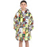 Kids Oversized Wearable Blanket Hoodie – Soft Fleece Hoodie Blanket with Fun Cartoon Print | Warm & Cozy for Boys & Girls