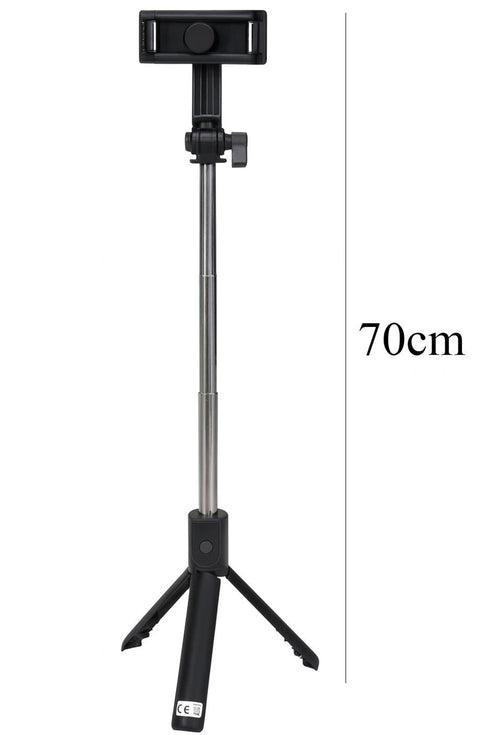 2in 1 Selfie Stick Tripod with Bluetooth - Extendable Phone Stand for Photos, Videos & Live Streaming