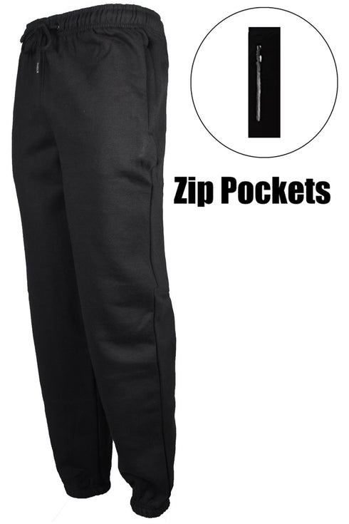 Mens Elasticated Fleece Joggers