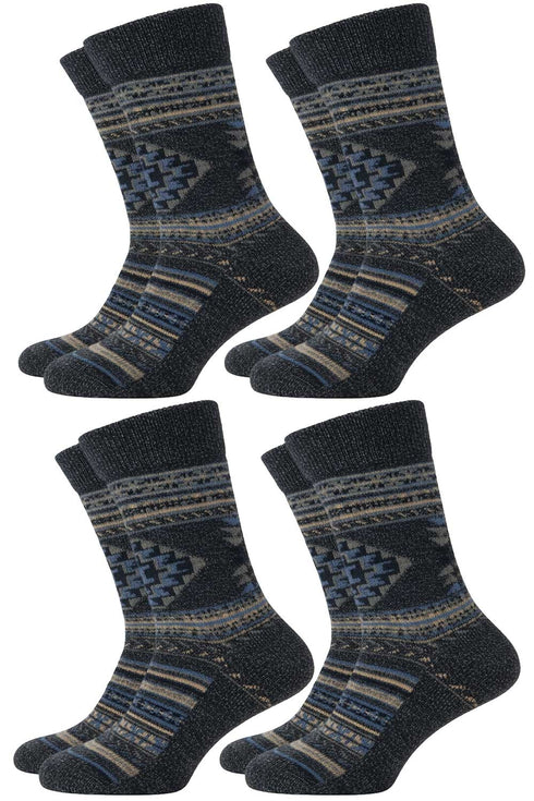 Men's Warm Wool Thermal Socks – Thick, Cozy Winter Socks for Cold Weather