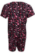 Ladies Short Sleeve Top Short Pajama Set - Pyjama Set