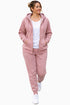 Women’s Hooded Tracksuit Set – Zip Up Hoodie & Joggers Lounge-wear Set