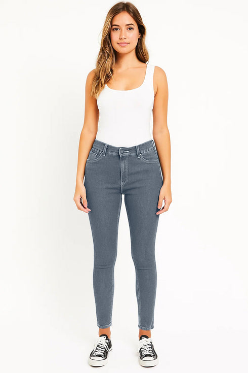 Women's Dark Blue Slim Fit Jeans