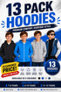 13 Pack Kids Zip-Up Hoodies Clearance - From £1.53 Per Unit
