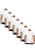 7 Pack Mens Crew Neck Polycotton T-shirt