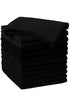 Black Microfiber Cleaning Cloths – Ultra Absorbent, Lint-Free Towels for Car, Home & Kitchen | Reusable & Scratch-Free