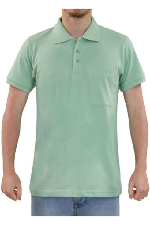 Mens Pique Polo Collar T-Shirt