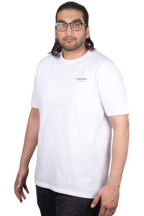 Fire Trap Mens Crew Neck Cotton T-shirt