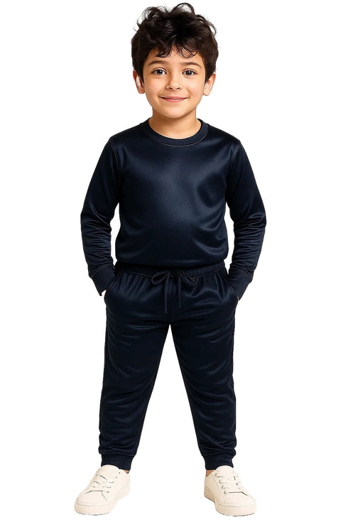 Kids Tracksuit Set – Boys & Girls Joggers & Crew Neck Sweatshirt