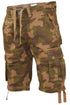Mens Cargo Combat Knee Length Shorts - UK 28/30