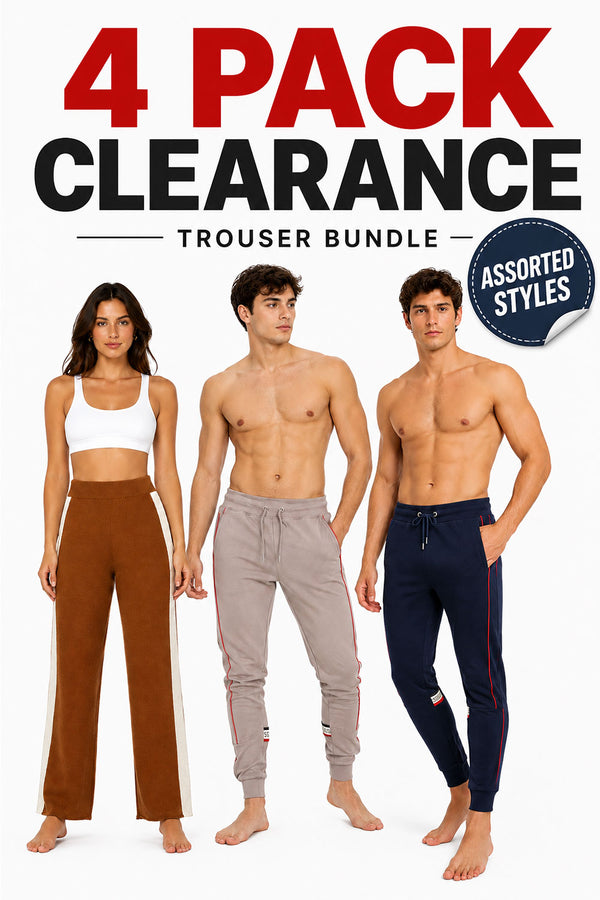 4 Pack Clearance Trouser Bundle – Men’s & Women’s Assorted Styles