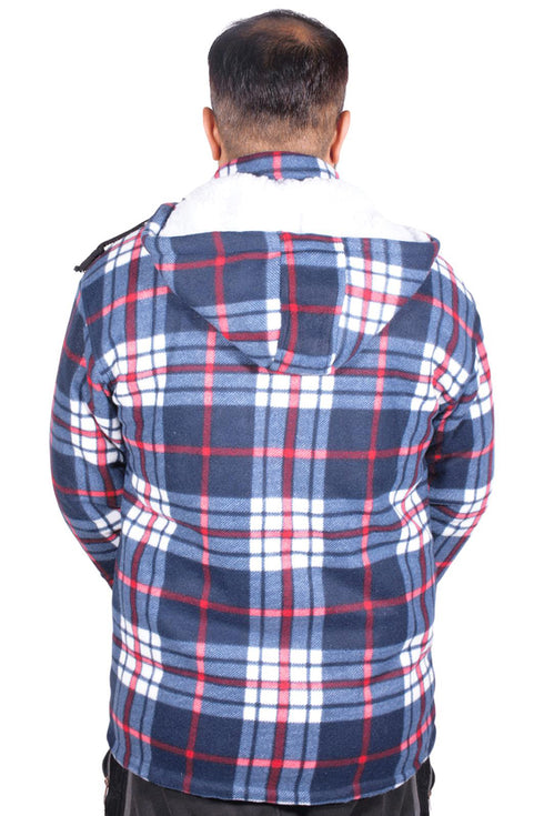 Mens Sherpa Fur Lined Hoodie