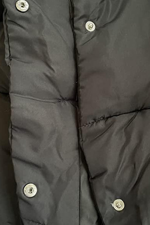 Womens Padded Long Gilet Hooded Puffer Jacket