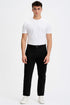 Men's Fire Trap Cargo Combat Trousers – Cotton Chino Denim-Style Work Pants with Pockets