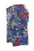 Men's Tropical Print Lounge Shorts – Navy Blue Casual Summer Wear