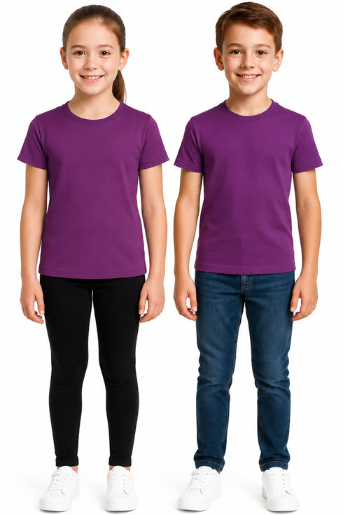 Kids Quick Dry Polyester Short Sleeve T-Shirt