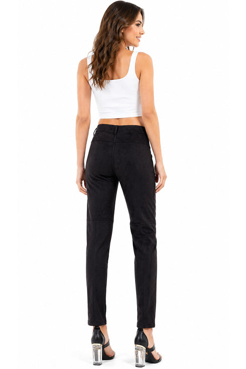 7 Pack Women’s High Waist Slim Fit Trousers with Zipper Pockets - From £2.99 Per Unit