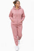 Women’s Hooded Tracksuit Set – Zip Up Hoodie & Joggers Lounge-wear Set