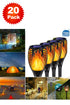 Solar Flame Torch Lights – 10 or 20 Pack Outdoor Waterproof LED Lights