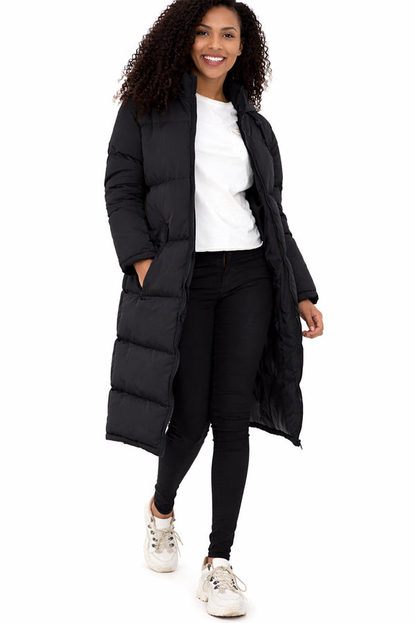 Ladies Winter Long Hooded Jacket