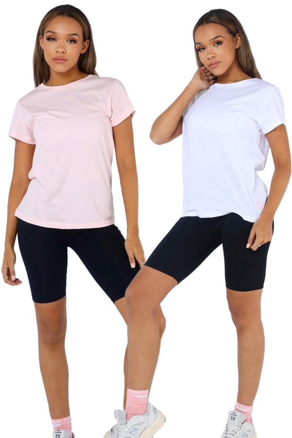 2 Pack Ladies Eleanor Tee - UK 10/12