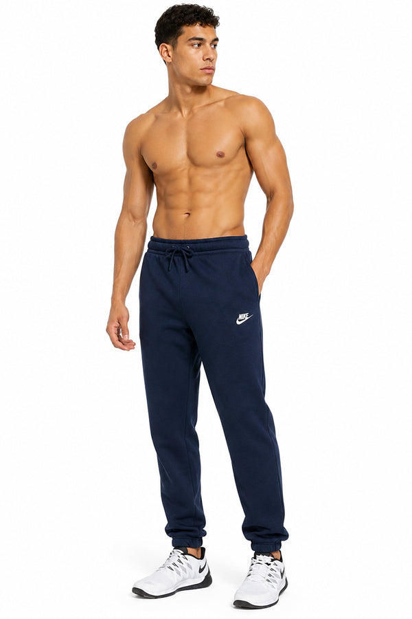 Men’s Branded Joggers Bottoms – Grey & Navy Blue Fleece Tracksuit Trousers