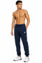 Men’s Branded Joggers Bottoms – Grey & Navy Blue Fleece Tracksuit Trousers