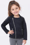 Girls Full Zip Sports Jacket with Zipped Pockets