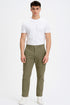 Men's Fire Trap Cargo Combat Trousers – Cotton Chino Denim-Style Work Pants with Pockets