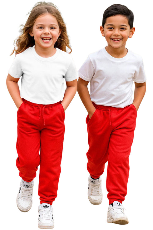 Kids Breathable Fleece Jogging Bottoms
