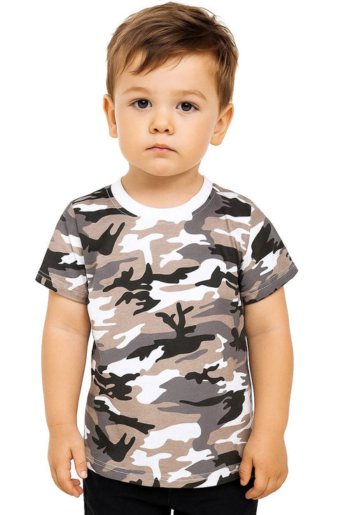 Kids Camouflage Cotton T-Shirt - 3 to 4 Years