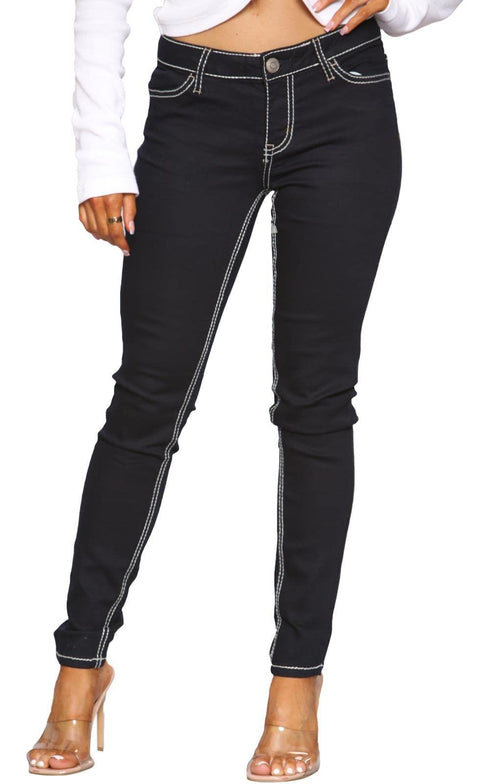 Women’s Stitch High Waist Skinny Jeans