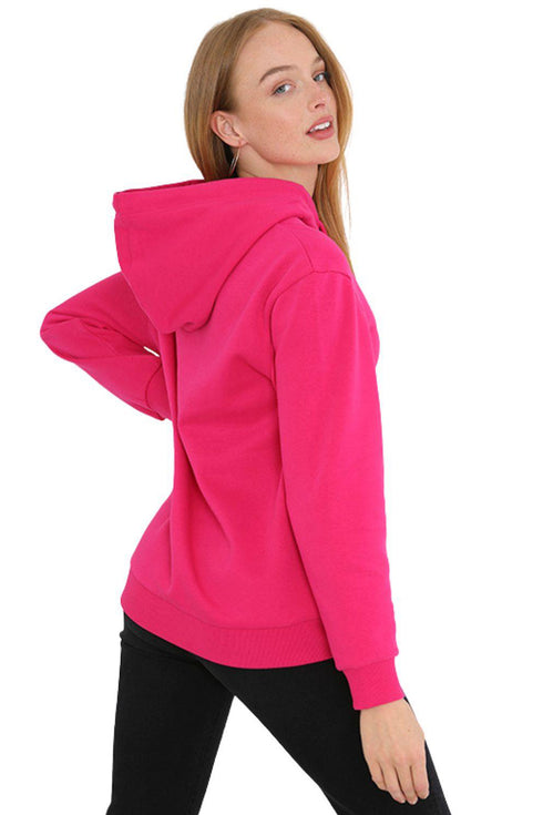 Ladies Plain Pullover Hoodie