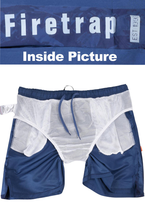 Fire Trap Mens Plain Swim Shorts