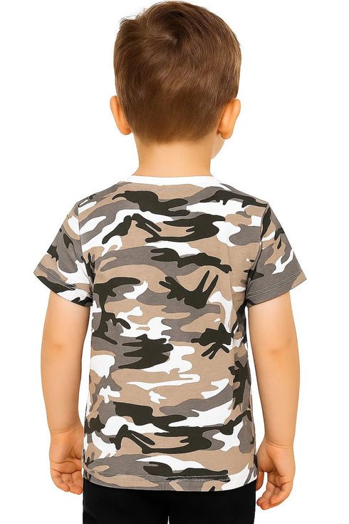 Kids Camouflage Cotton T-Shirt - 3 to 4 Years