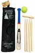 Kids Wooden Cricket & Baseball Set with Mesh Carry Bag