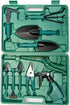 10 Piece Garden Hand Tool Set with Carry Case