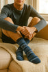 Men’s Winter Warm Gripper Socks – Colorful Knitted Patterned Cotton Socks