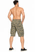 Mens Camouflage French Terry Cargo Shorts