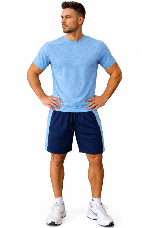 Men’s Summer Active-wear T-Shirt Shorts Set